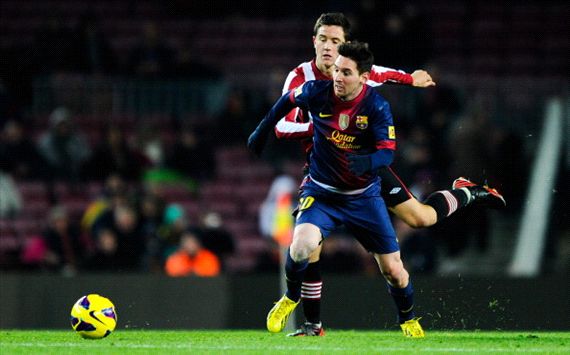 Ander Herrera y Lionel Messi - Barcelona - Athletic Club de Bilbao