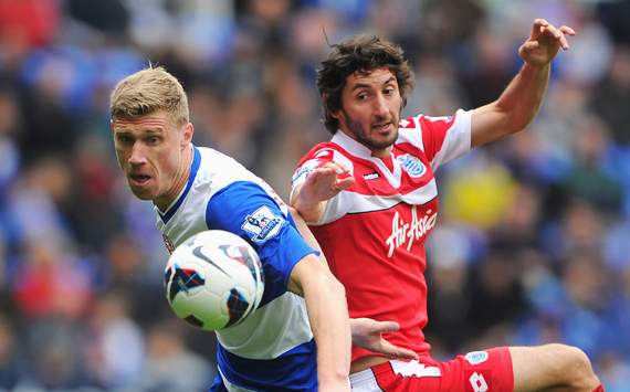 EPL - Reading vs QPR,Esteban Granero & Pavel Pogrebnyak