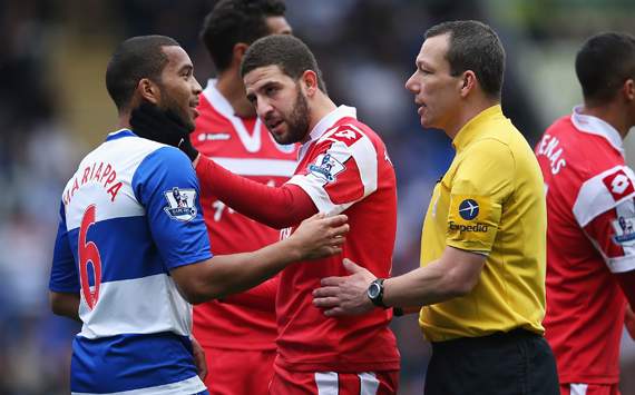 EPL - Reading v Queens Park Rangers, Adel Taarabt, Adrian Mariappa and Kevin