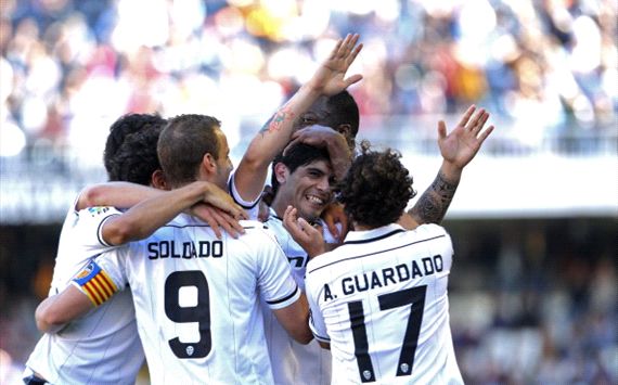 Valencia celebra en la Liga BBVA