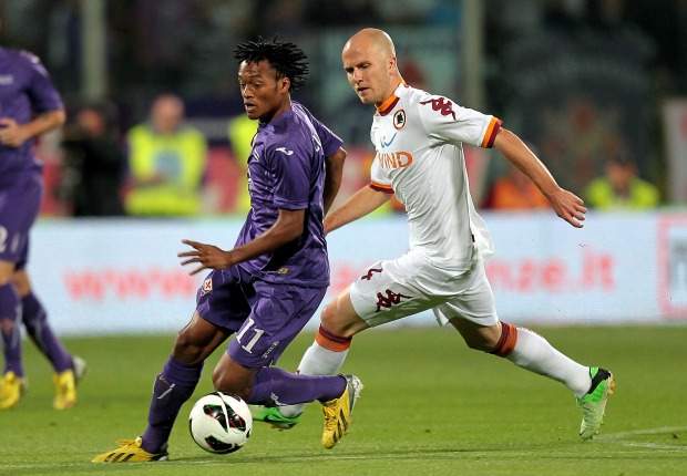 Cuadrado e Bradley in Fiorentina-Roma (Serie A)
