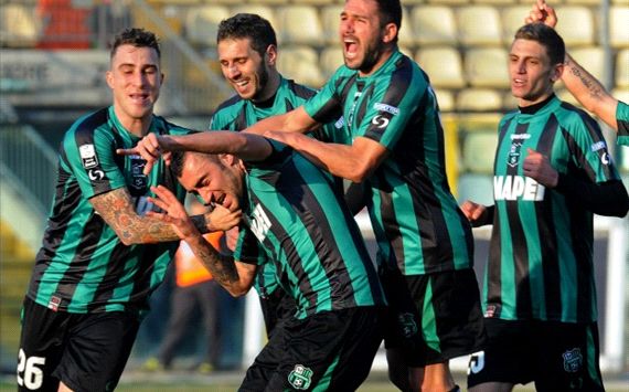 Sassuolo celebrating - Serie B