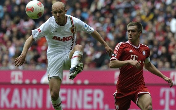 Germany, Bundesliga, FC Bayern Munich vs. FC Augsburg, Philipp Lahm, Tobias Werner