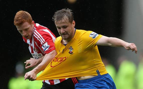 EPL - Sunderland v Southampton, Jack Colback and Luke Shaw