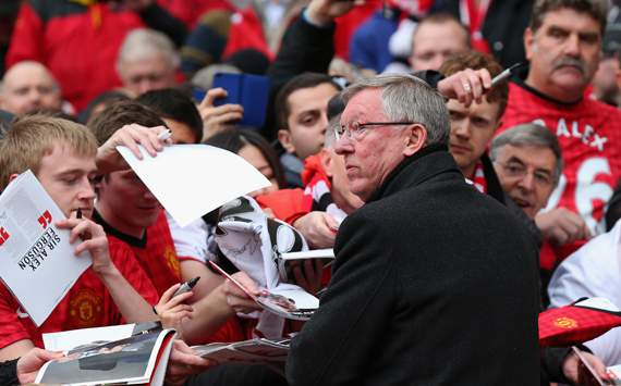 EPL - Manchester United v Swansea City, Sir Alex Ferguson