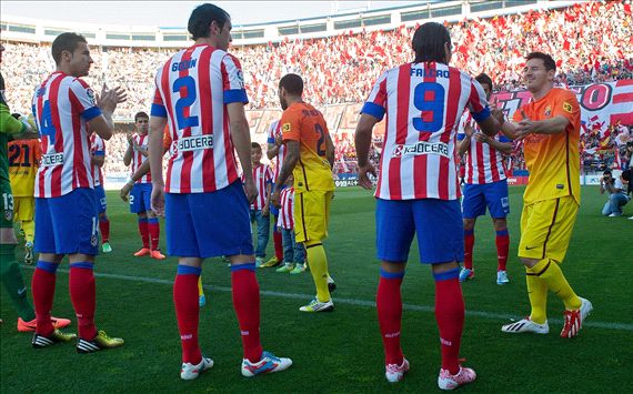 Pasillo Atlético - Barcelona
