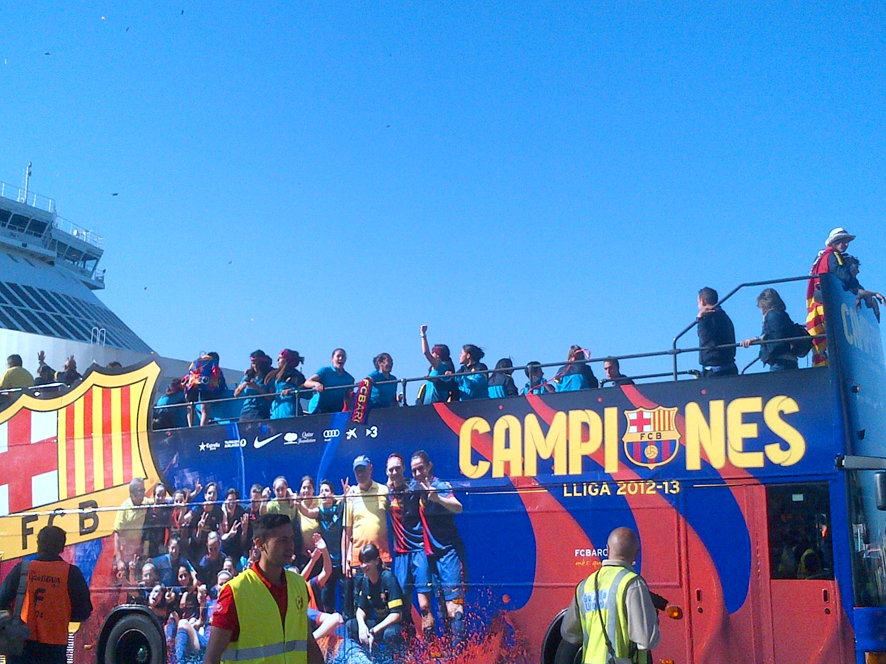 In Pictures: Barcelona's title party