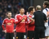 Manchester United's Juan Mata reacts to a red card against West Brom