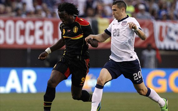 Geoff Cameron, United States, USA; Romelu Lukaku, Belgium