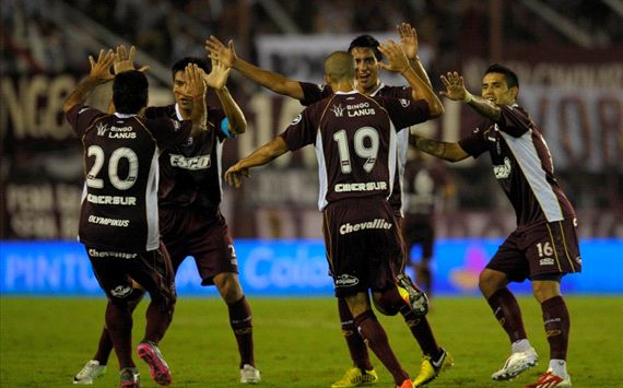Lanús festejo