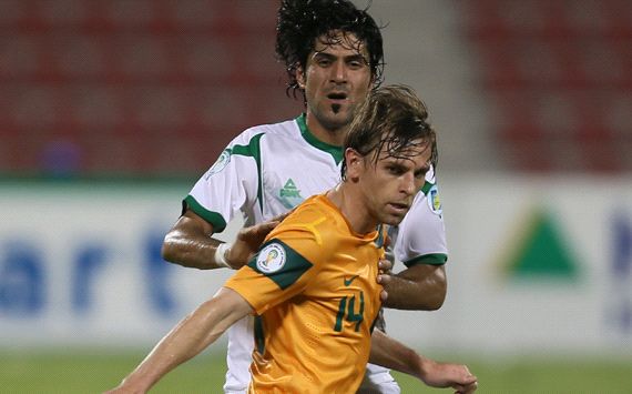 Khaldoun Ibrahim - Iraq - Brett Holman - Australia - Socceroos