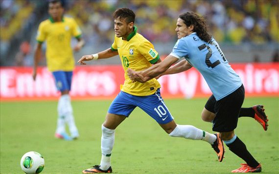 Neymar, Edinson Cavani - Brazil vs Uruguay, 2013 Confederations Cup