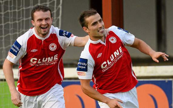 Airtricity League Premier Division, St. Patrick’s Athletic v Bray Wanderers. Christy Fagan, Conan Byrne