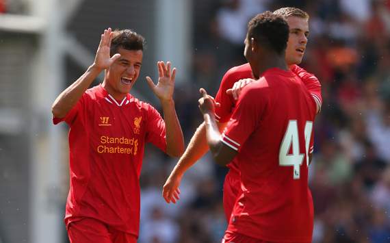 Philippe Coutinho - Jordan Ibe, Preston North End v Liverpool - Pre Season Friendly