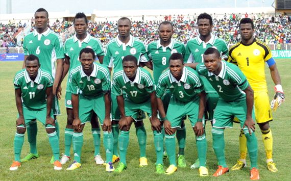 Nigeria Super Eagles Team B line up