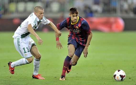 Neymar debuta con el Barcelona ante el Lechia de Polonia