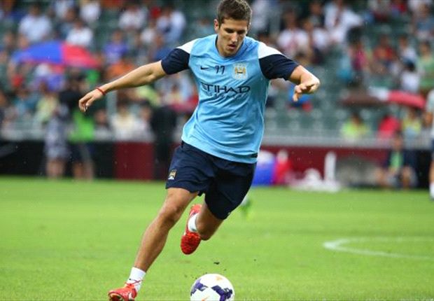Jovetic con i colori del City