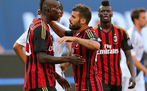 Milan celebrating