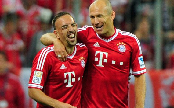 Bayern Munich - Borussia Mönchengladbach, Ribery and Robben