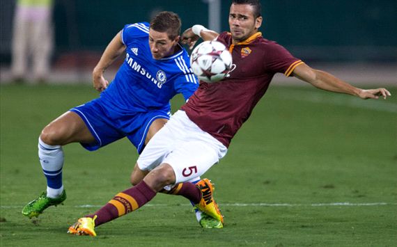 Fernando Torres, Leandro Castan; Chelsea FC - AS Roma