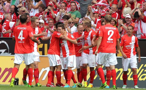 Mainz 05 feiert Treffer gegen VfB Stuttgart
