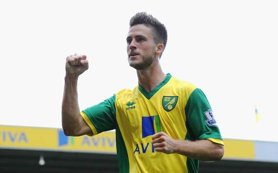 EPL: Ricky van Wolfswinkel, Norwich City v Everton