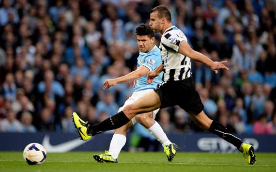 EPL: Steven Taylor- Sergio Aguero, Manchester City v Newcastle United
