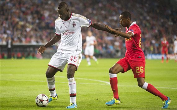 PSV - AC Milan, Mario Balotelli, Joshua Brenet