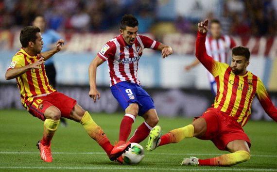 Villa, Piqué, Alba - Atlético - Barcelona
