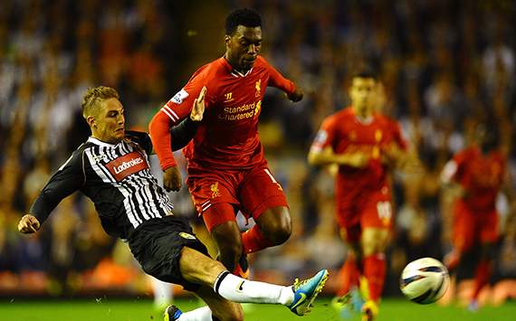 Capital One Cup - Liverpool v Notts County, Gary Liddle and Daniel Sturridge