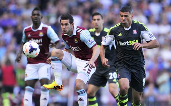 West Ham United v Stoke City, Jonathan Walters, Matt Jarvis