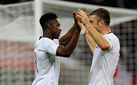 FIFA 2014 World Cup Qualifier - England v Moldova, Daniel Welbeck and Rickie Lambert