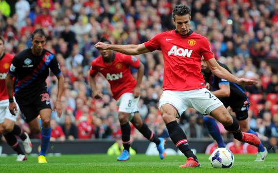 Robin van Persie Manchester United Premier League, 14 Sep 2013
