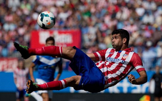 Diego Costa, Atlético de Madrid v Almería - Liga BBVA
