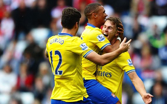 Aaron Ramsey & Kieran Gibbs Arsenal EPL