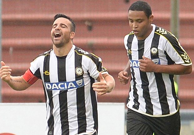 Muriel e Di Natale in goal per il pareggio dell'Udinese contro il Kalloni