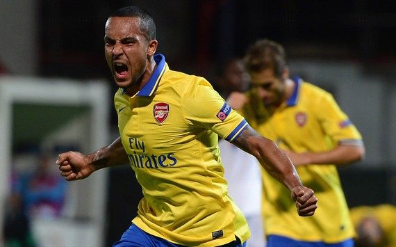 THEO WALCOTT MARSEILLE ARSENAL UCL 09182013