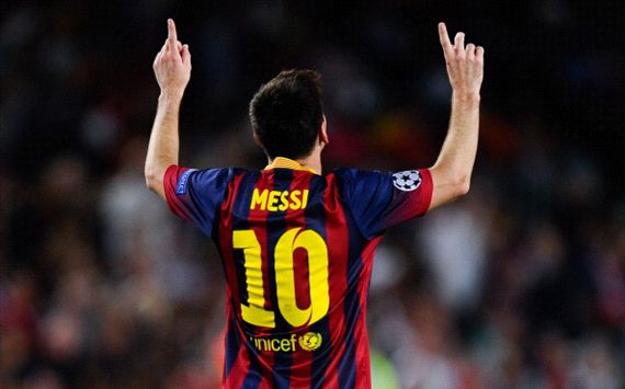 LIONEL MESSI BARCELONA AJAX UCL 09182013