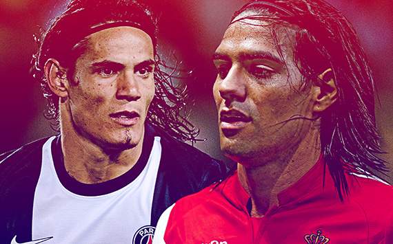 L1PSGM Paris Saint Germain Monaco Cavani Falcao Ligue 1
