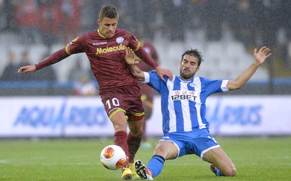 UEFA Europa League_Zulte Waregem v Wigan Athletic,Thorgan Hazard, Jordi Gomez