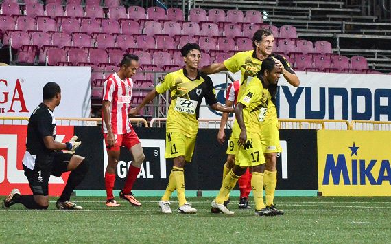 Tampines Rovers celebrate SLeague