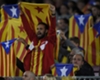 Barcelona fans with Estelada flags