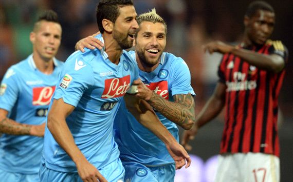 Miguel Britos - Valon Behrami - Milan-Napoli