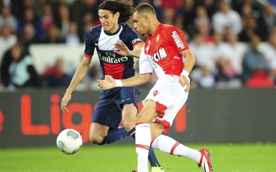 EDINSON CAVANI LAYVIN KURZAWA PARIS SG MONACO LIGUE 1 09222013