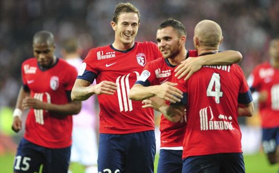NOLAN ROUX, MARVIN MARTIN, FLORENT BALMONT LILLE vs EVIAN LIGUE 1