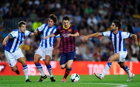 LIONEL MESSI BARCELONA REAL SOCIEDAD 09242013