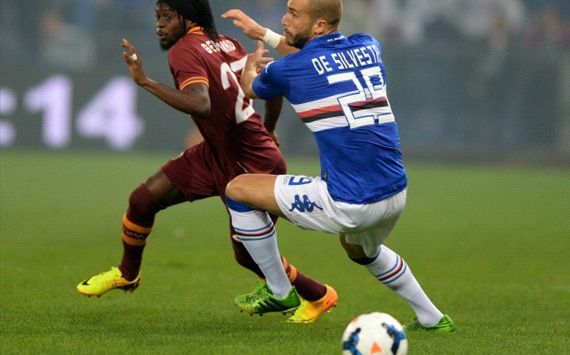 Lorenzo De Silvestri - Gervinho - Sampdoria-Roma