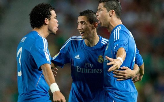 Pepe Angel Di Maria Cristiano Ronaldo Elche Real Madrid La Liga