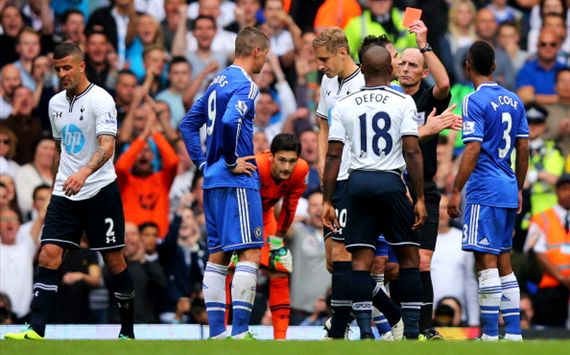 Fernando Torres Red Card TOT VS CHE
