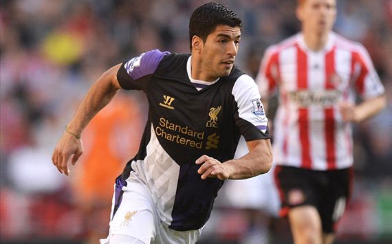 Luis Suarez Liverpool Sunderland Premier League 09292013